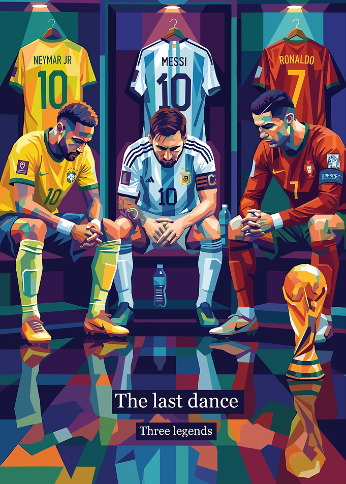 Ronaldo, Messi, and Neymar The Last Dance Legends
