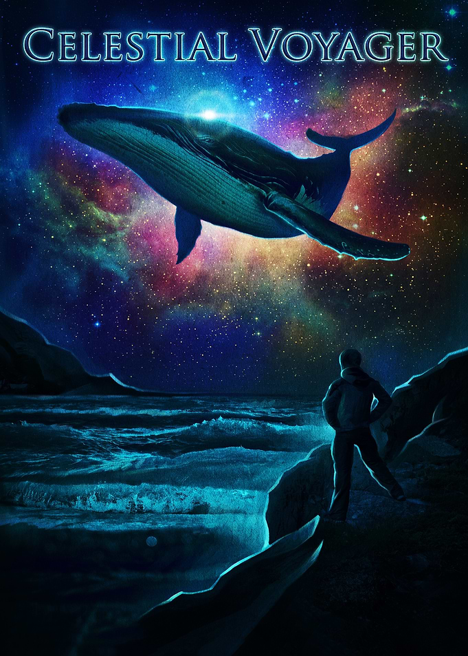 Celestial Voyager Space Whale Art