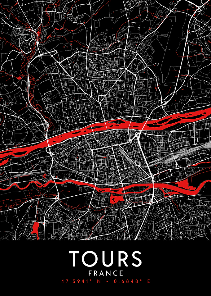 Tours Dark Map