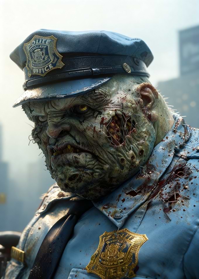 Zombie Cop inspired by 7D2D