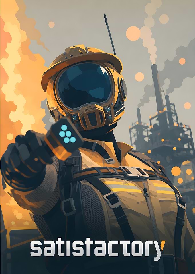 Satisfactory Game Poster