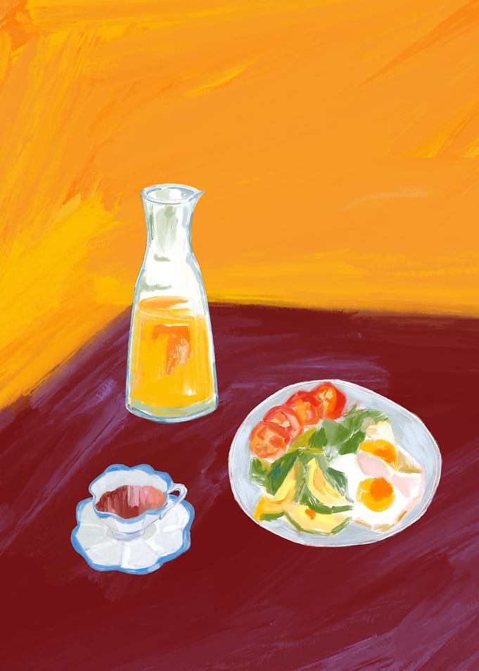 Still Life Breakfast Painting