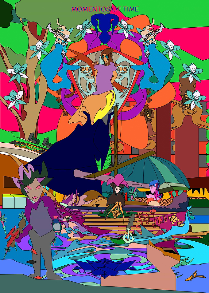 Momentos of Time Abstract Illustration