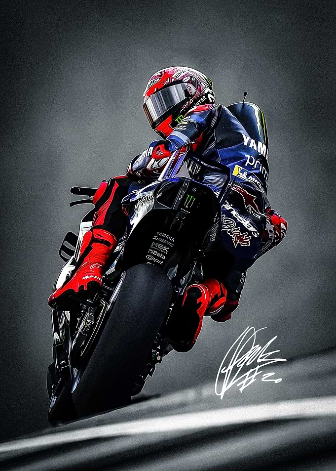 Fabio Quartararo MotoGP Racing Action