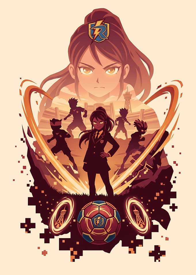 Inazuma Eleven Anime Soccer Poster