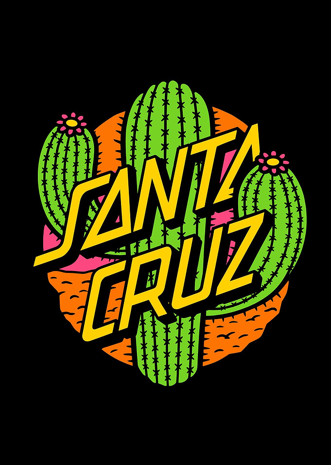 Santa Cruz Cactus Logo Graphic