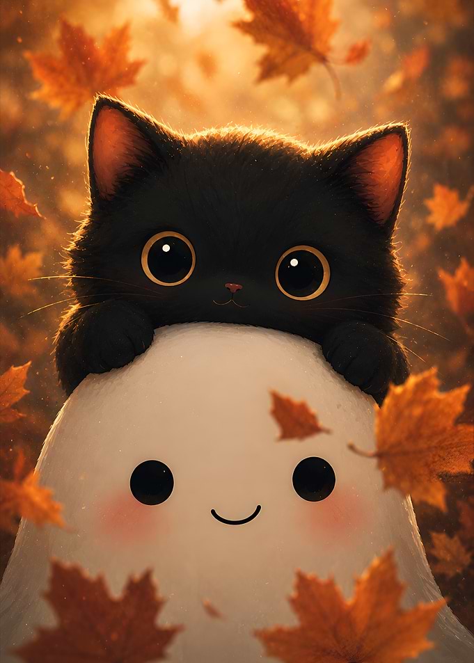 Black Cat and Ghost