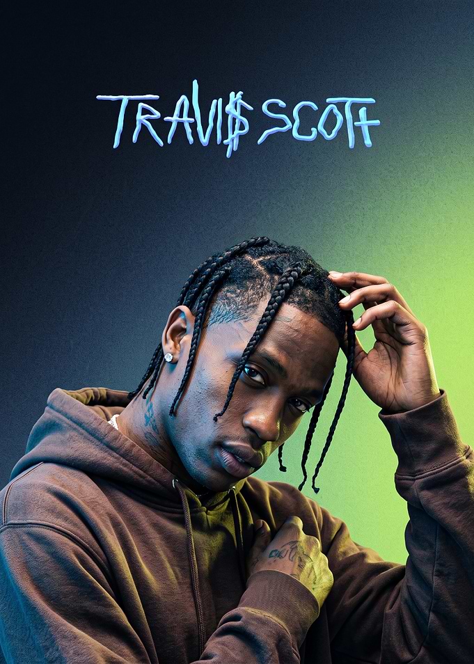 Travis Scott Portrait Poster