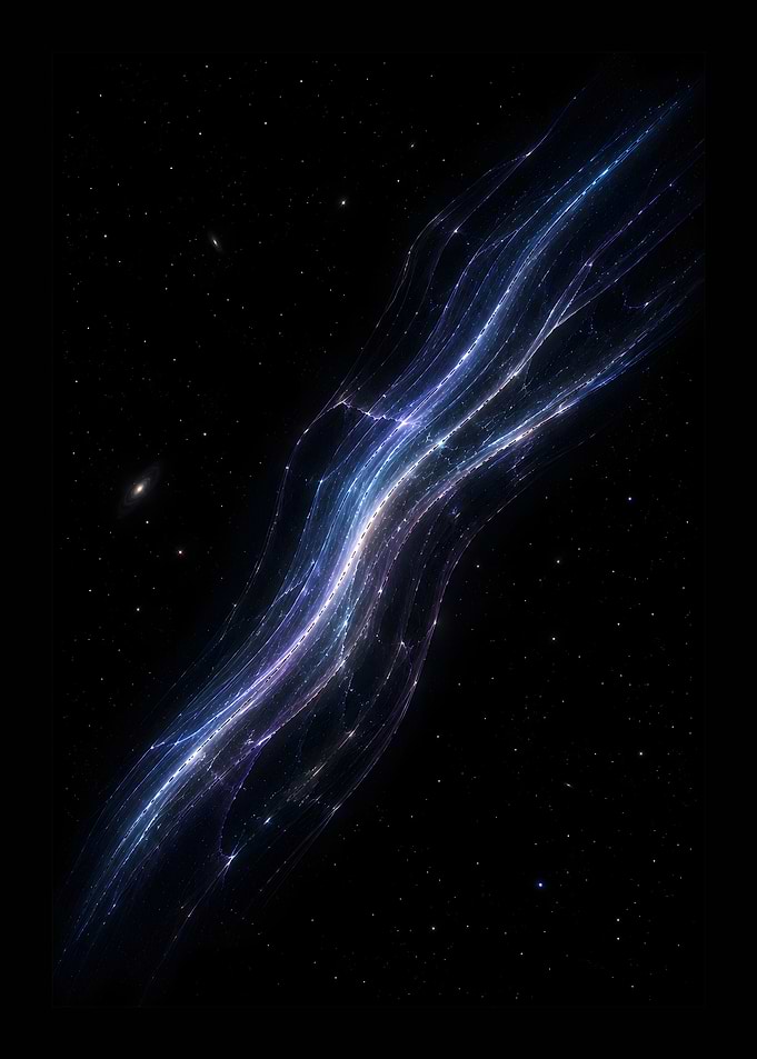 Ethereal Cosmic Light Flow