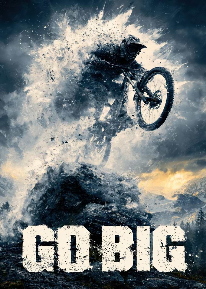 Extreme Mountain Biking Go Big Poster