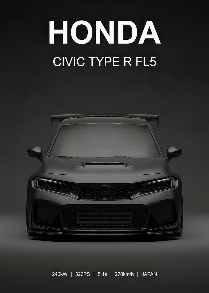 Honda Civic Type R FL5 Poster