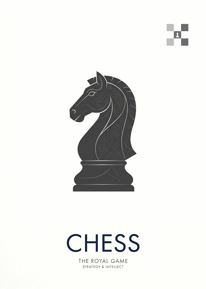 Minimalist Chess Knight Poster