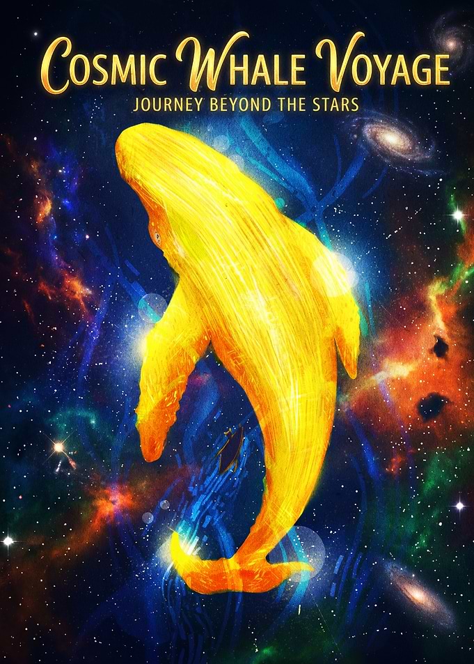 Cosmic Whale Voyage Poster