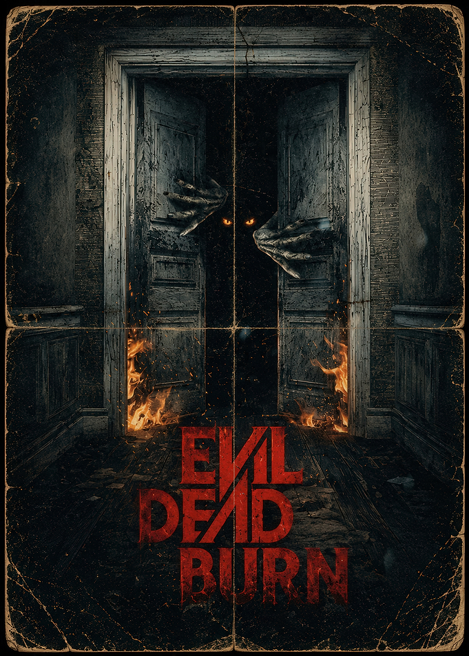 Evil Dead Burn Horror Movie Poster