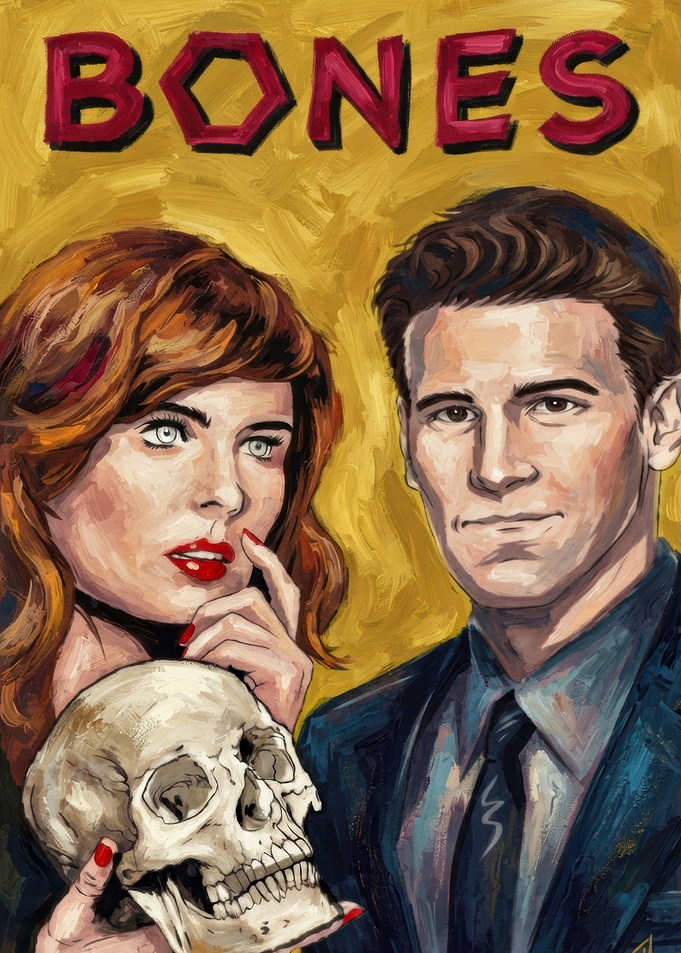 Bones TV Show Fan Art Portrait