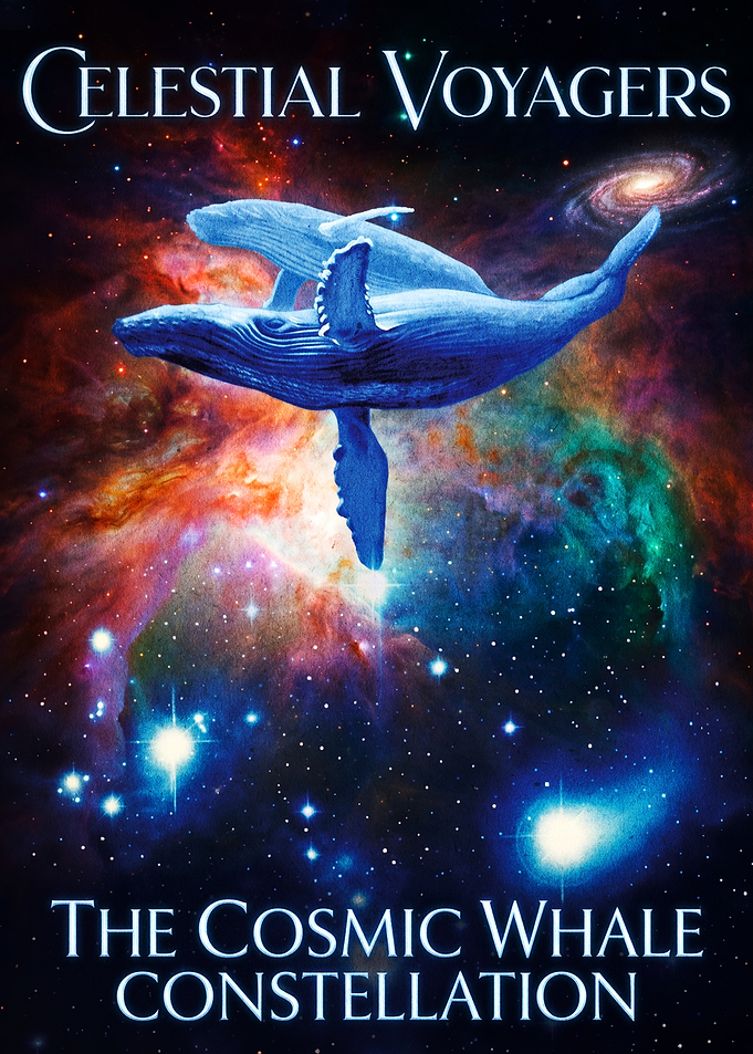 Celestial Voyagers Cosmic Whale Poster