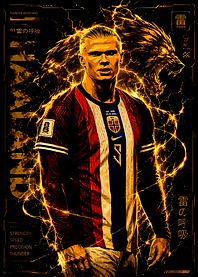 Erling Haaland Thunder Breathing Poster