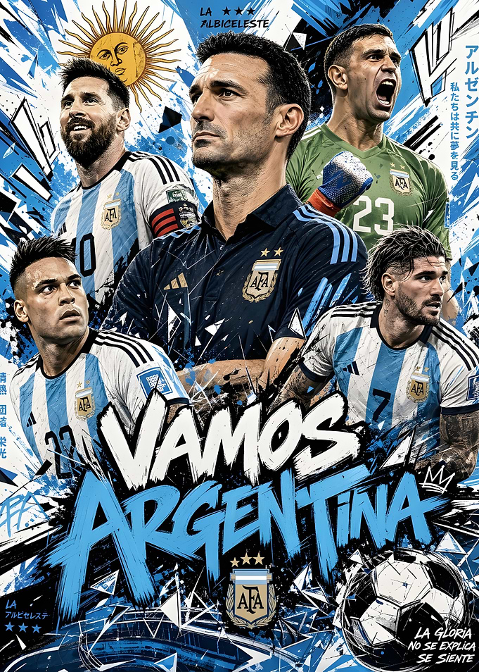 Argentina National Football Team Poster