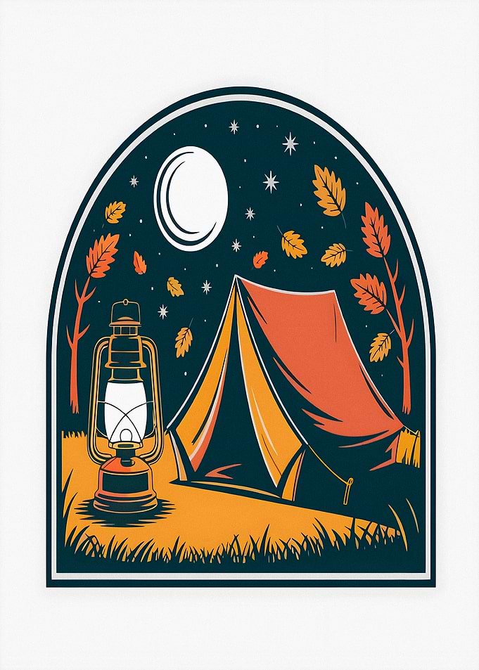 Camping Under the Autumn Moon