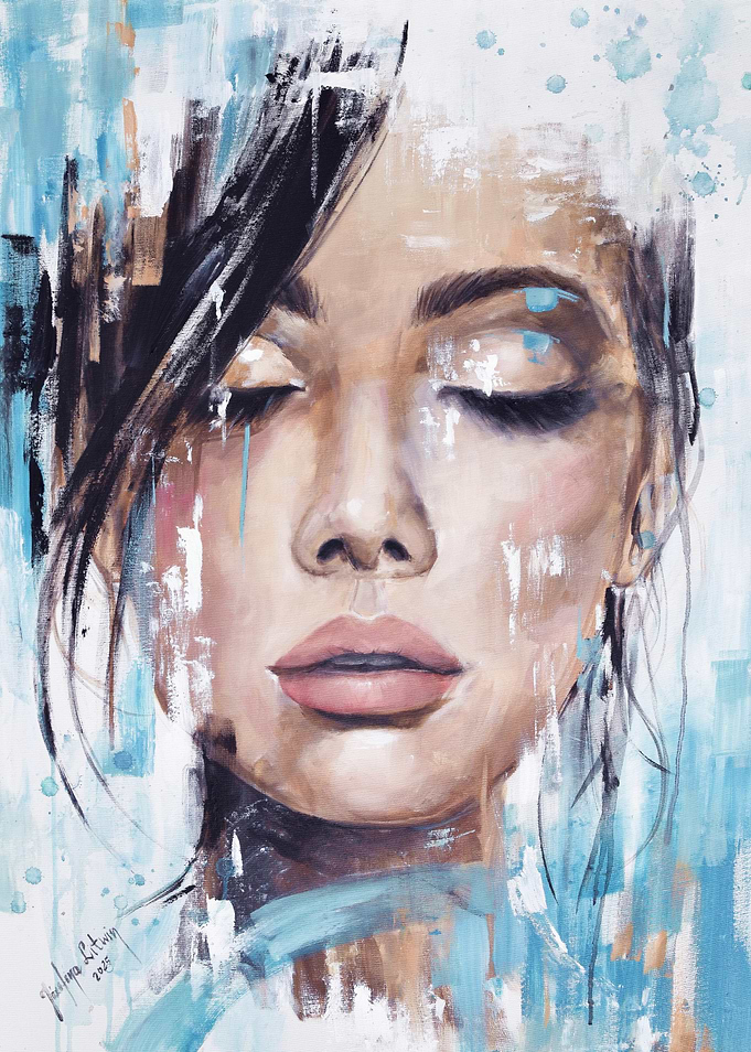 Abstract Portrait of a Woman s face