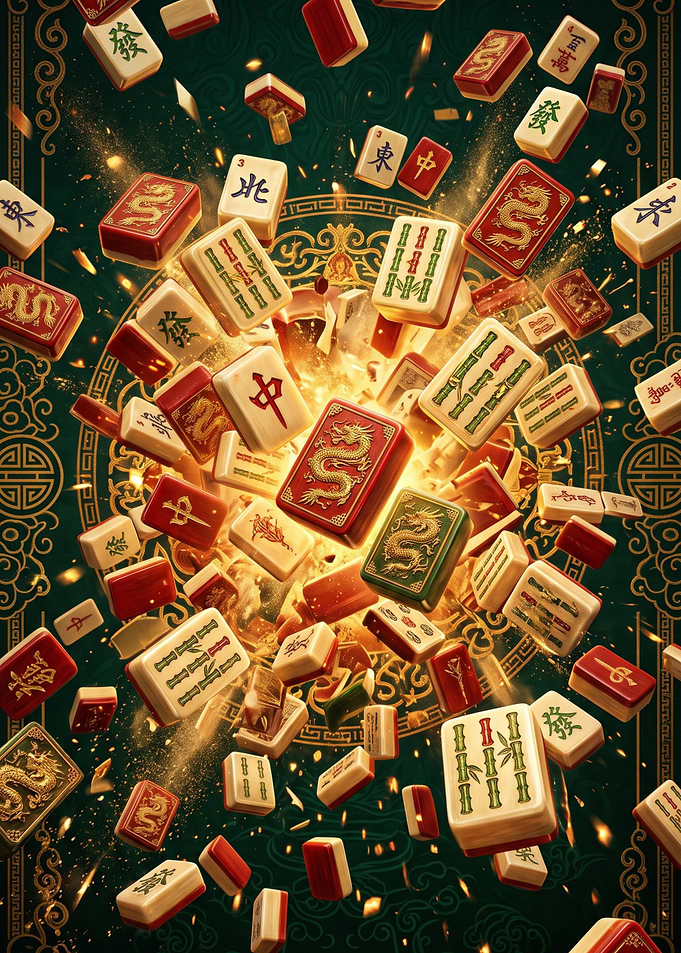 Explosive Mahjong Tile Action