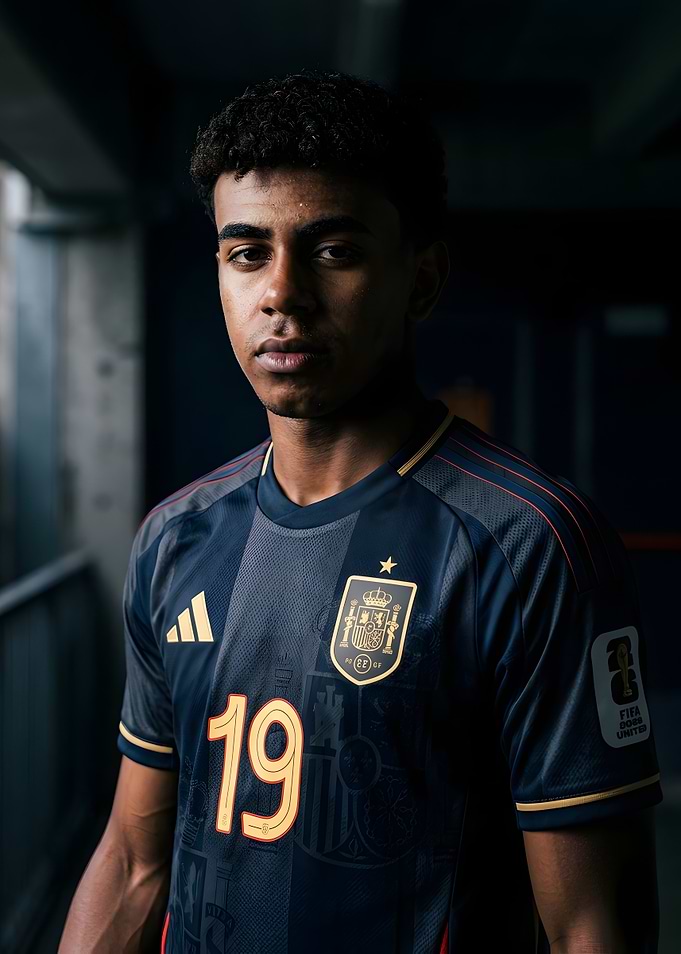 Lamine Yamal in Spain National Jersey
