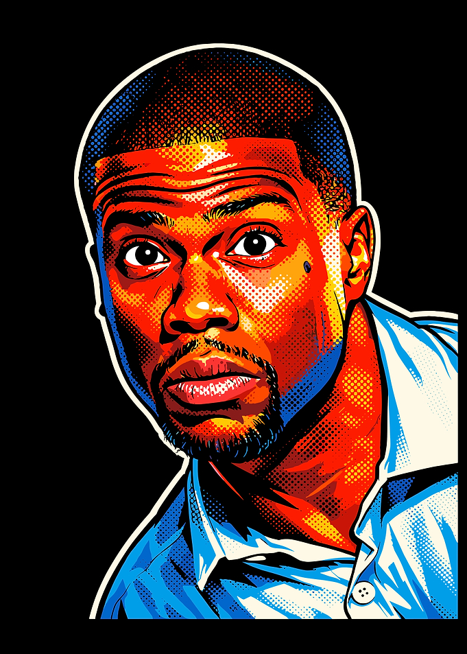 Pop Art Portrait of Kevin Hart