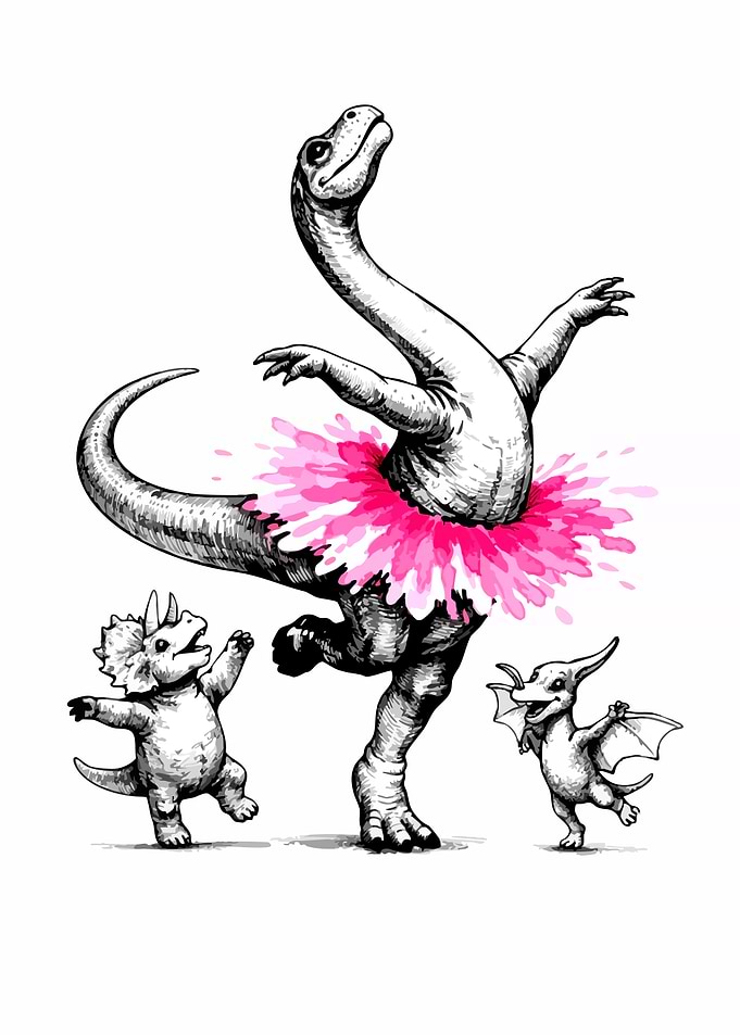 Ballerina Dinosaur and Friends