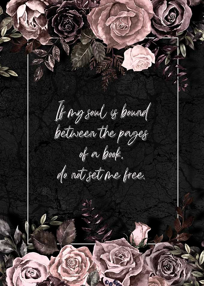 Floral Book Quote Wall Art