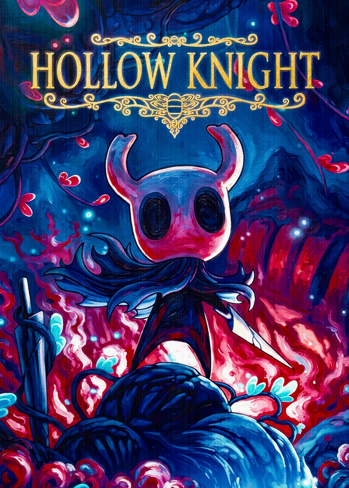 Hollow Knight Digital Art Poster