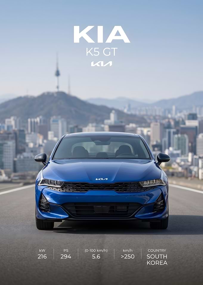 Kia K5 GT Promotional Poster