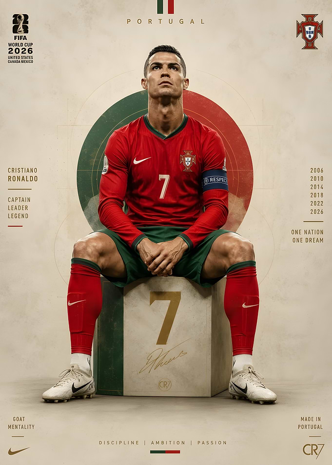 Cristiano Ronaldo World Cup 2026 Poster