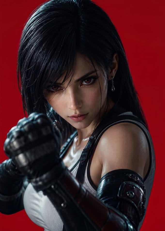 Tifa Lockhart Final Fantasy Portrait