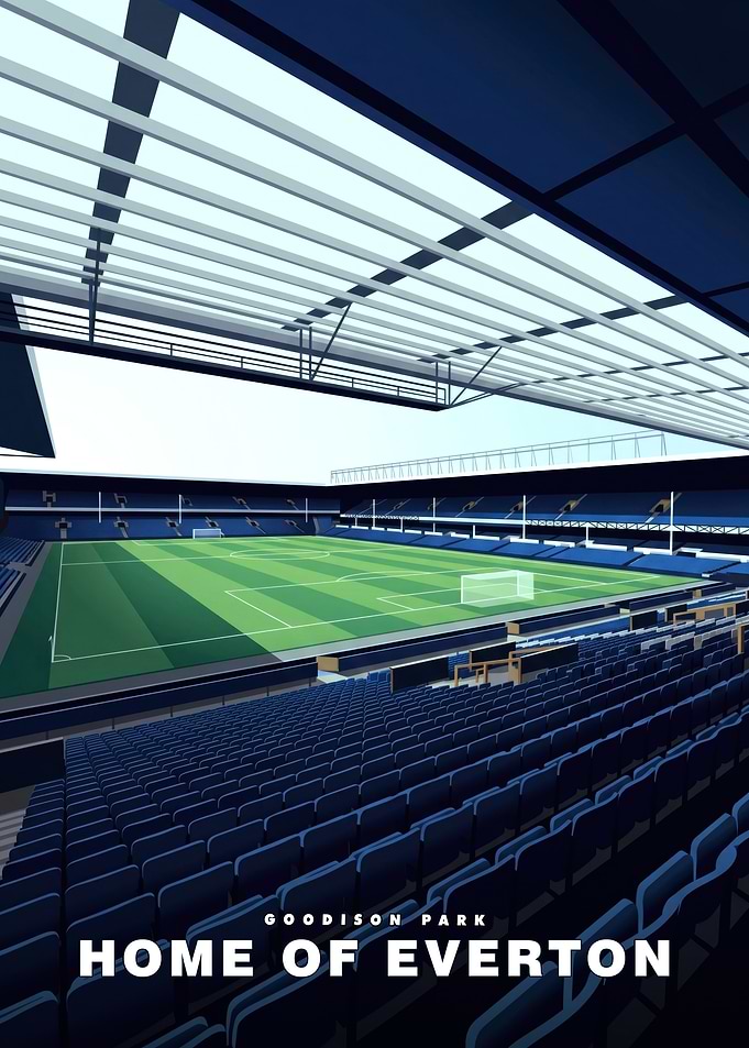 Goodison Park Everton Stadium Poster