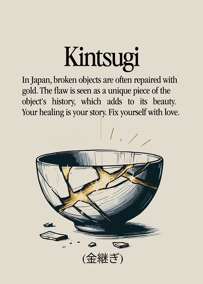 Kintsugi Japanese Art Philosophy Poster