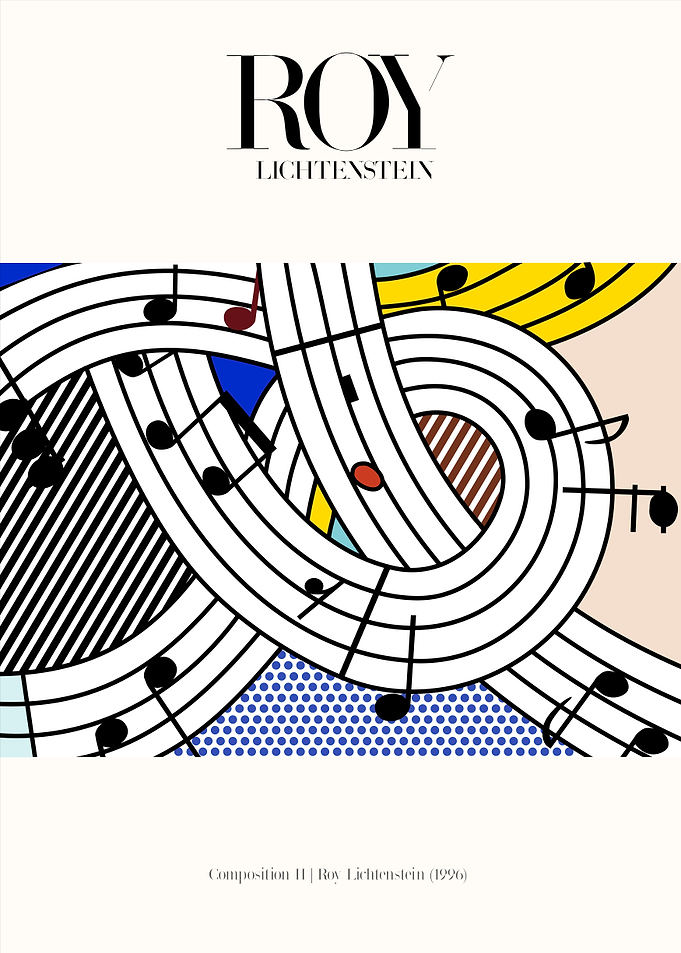 Roy Lichtenstein | Composition II Poster