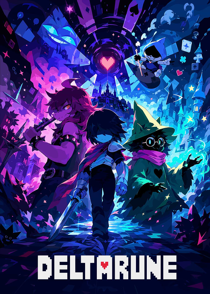 Deltarune Game Poster Art