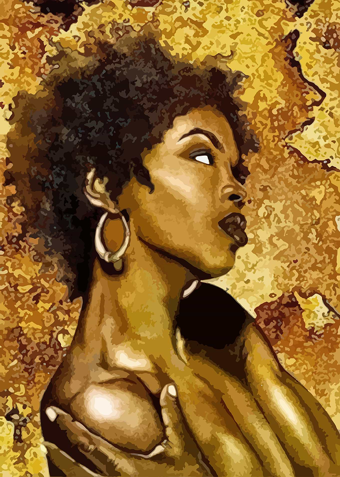 Portrait of a Woman in Gold