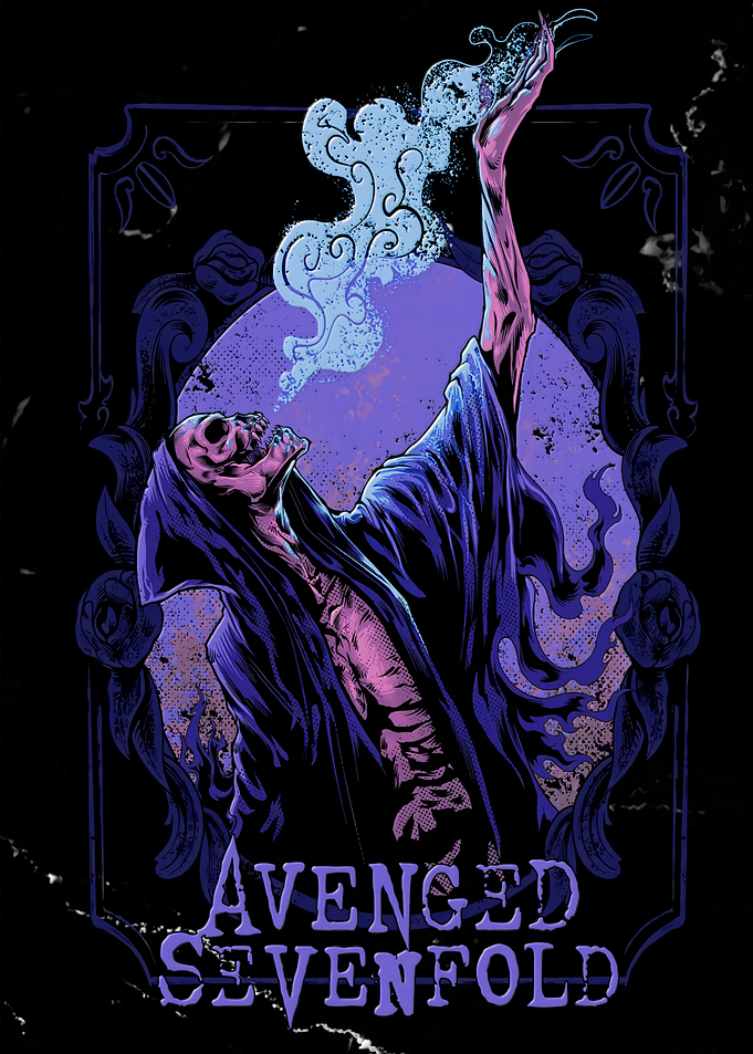 Avenged Sevenfold Skeleton Reaper Graphic