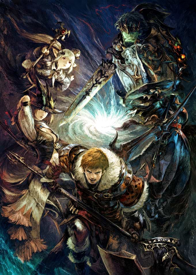 Final Fantasy XIV Adventurers Illustration