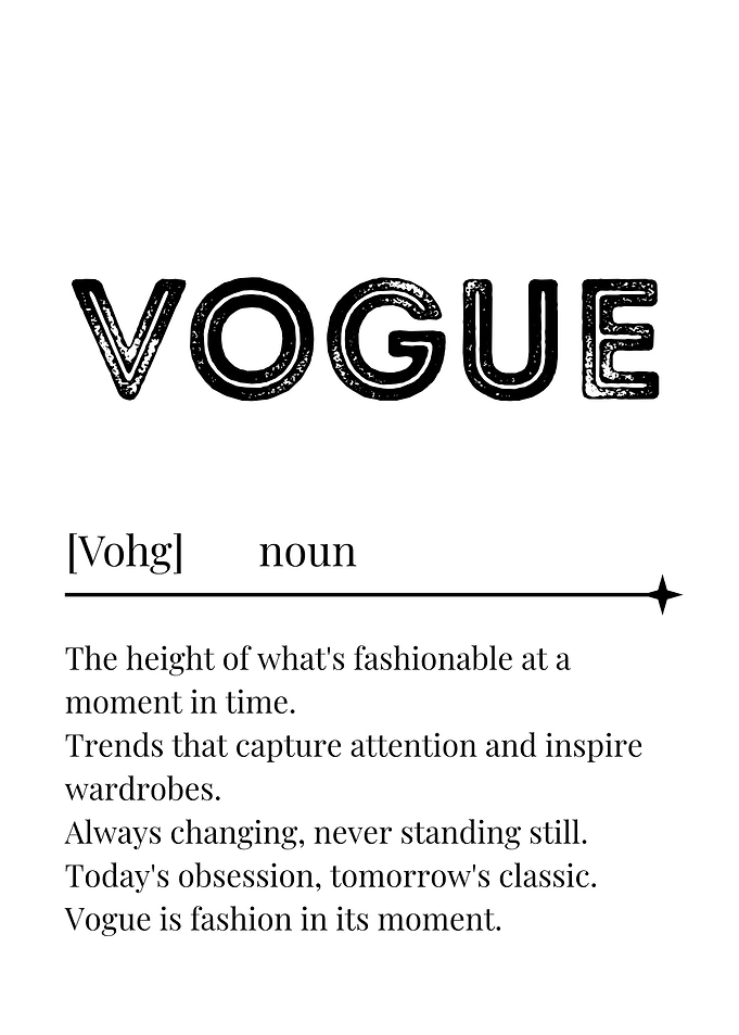 Vogue Fashion Definition