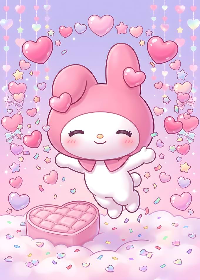 My Melody Floating in Love