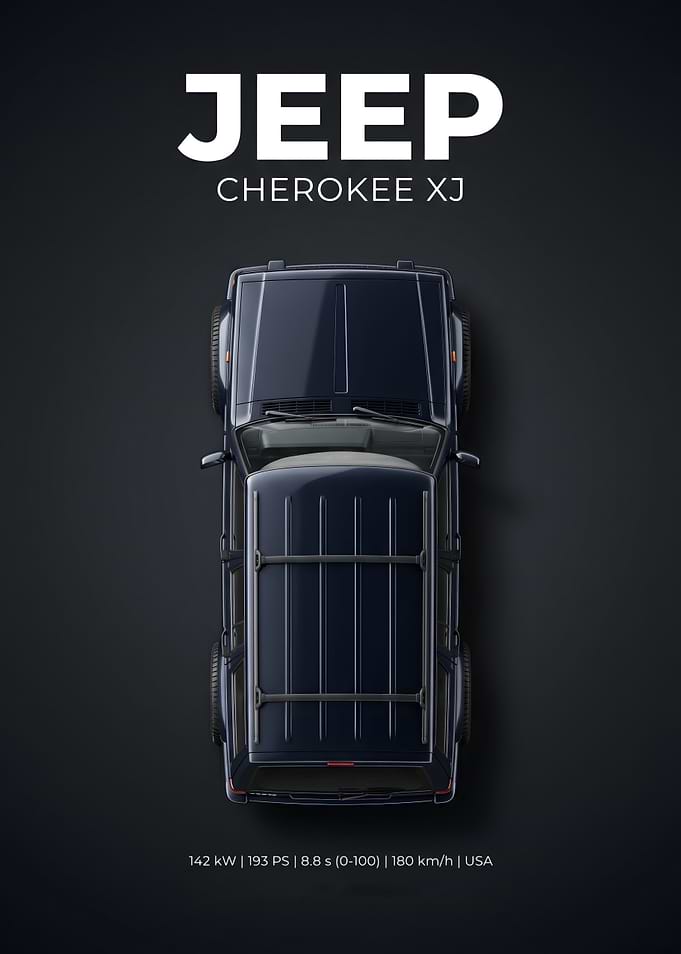 Jeep Cherokee XJ Minimalist Poster