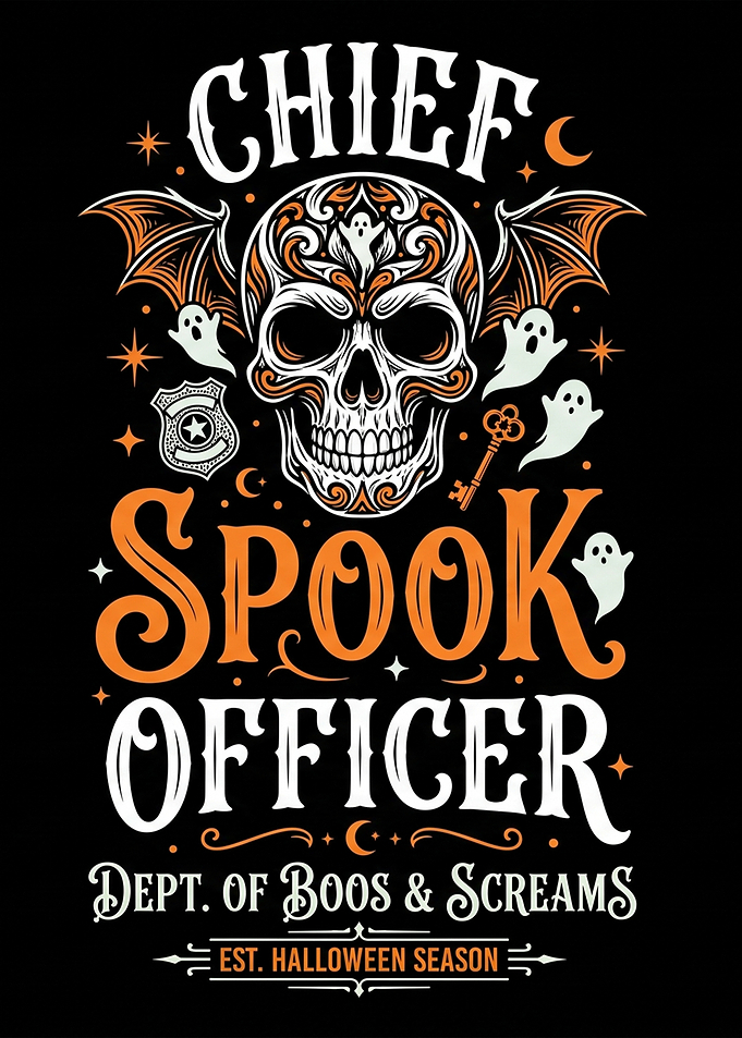 Chief Spook Officer Halloween Graphic