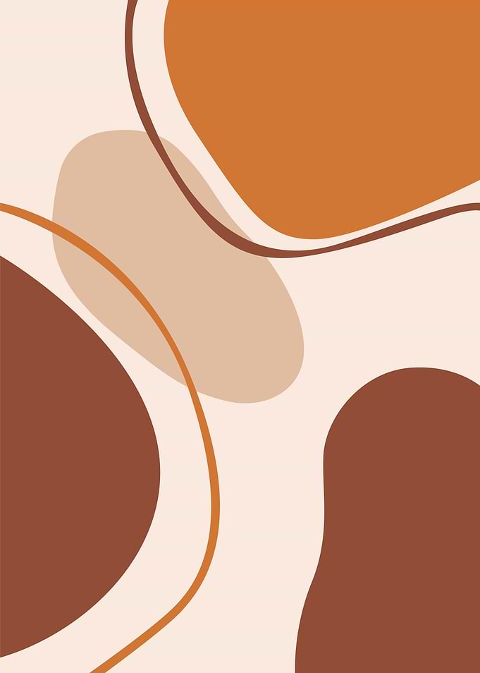 Minimalist Abstract Earth Tone Shapes