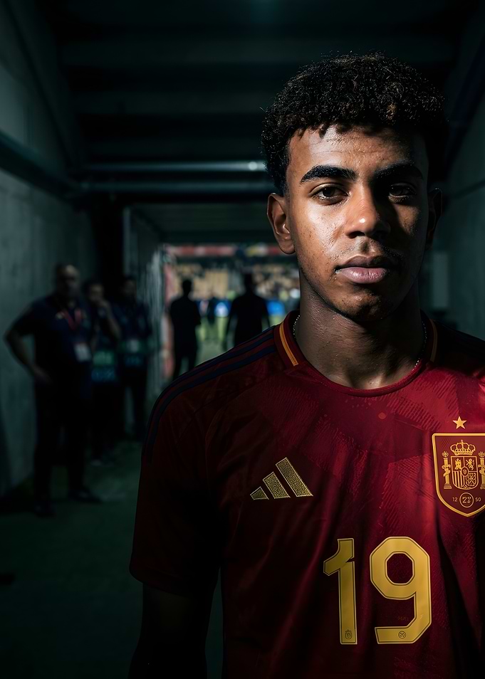 Lamine Yamal in Spain Jersey