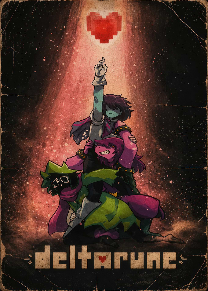 Deltarune Trio Poster