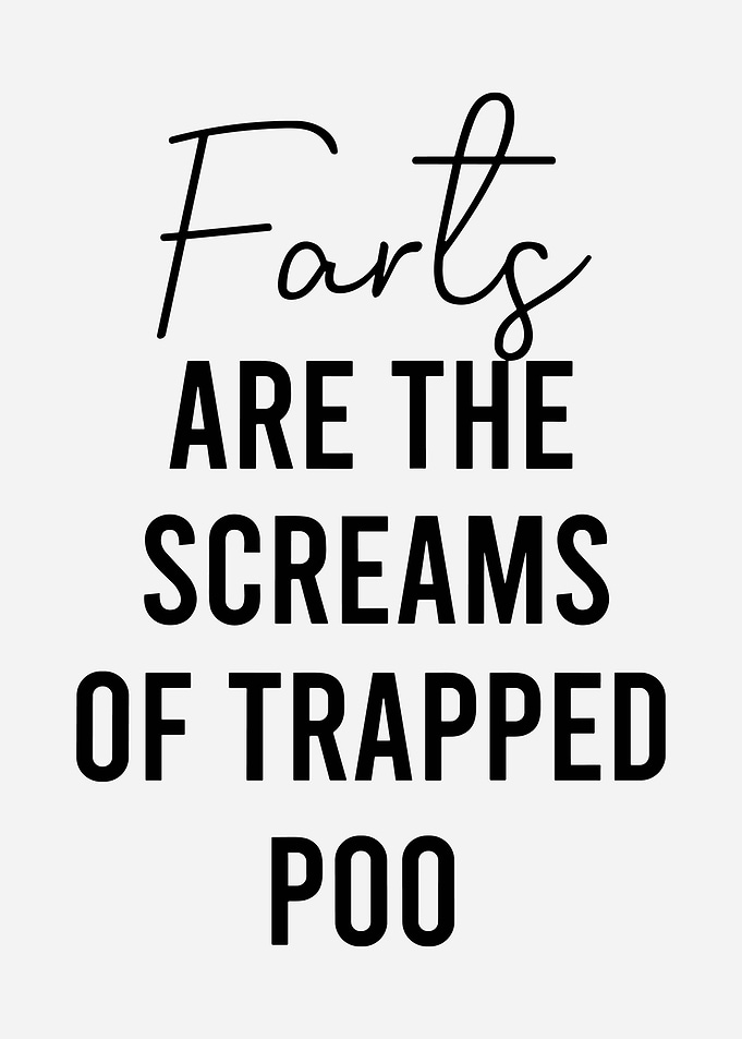 Minimalist Funny Typography Wall Art Modern Neutral Quote Poster