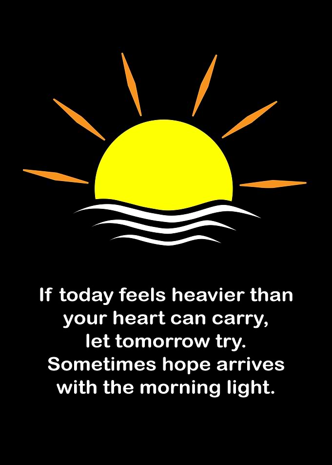 Inspirational Sunrise Quote Poster