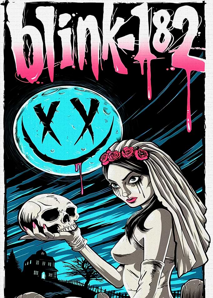 Blink-182 Gothic Bride Poster